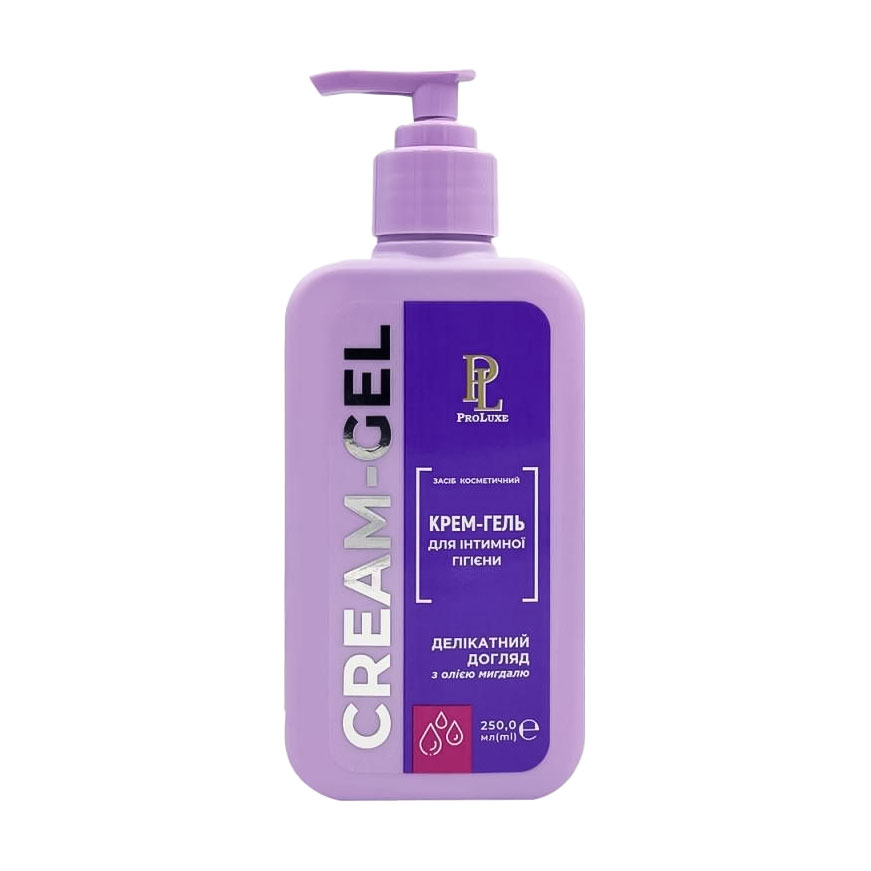 Крем-гель для інтимної гігієни Краса та здоров'я ProLuxe Cream-Gel Делікатний догляд, з олією мигдалю, 250 мл